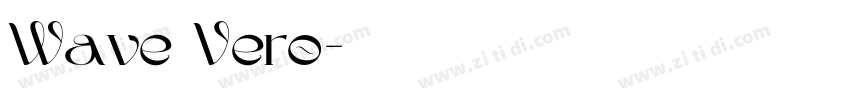 Wave Vero字体转换